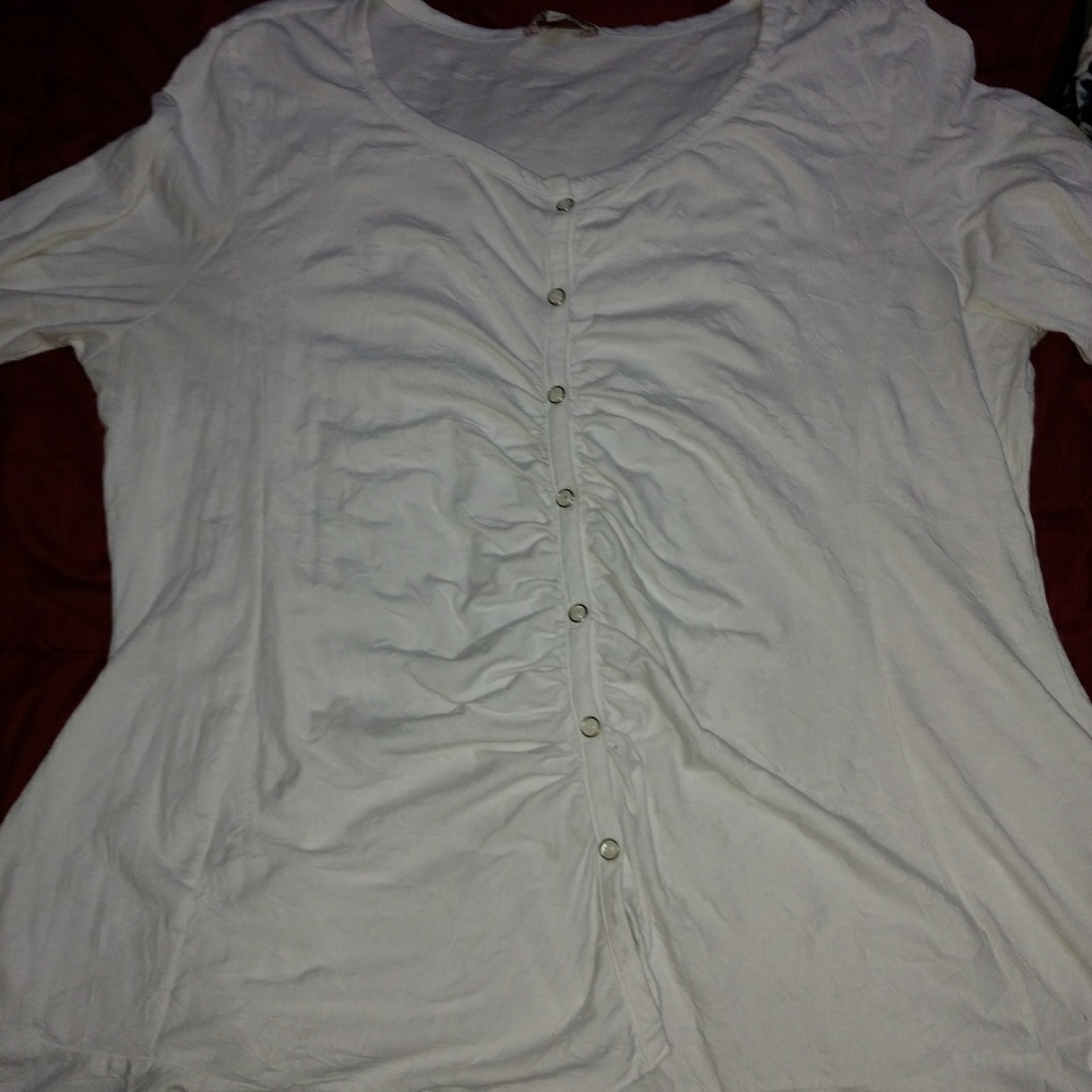 White cotton cardigan